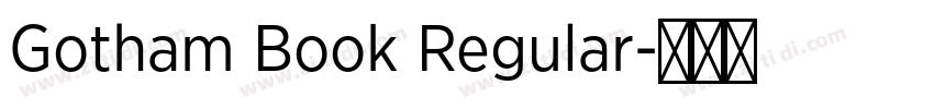 Gotham Book Regular字体转换